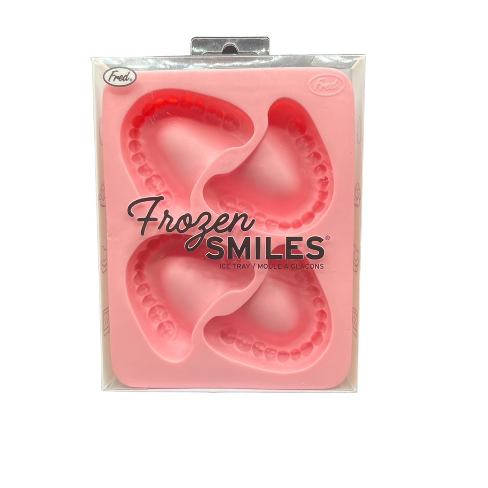 FRED FROZEN SMILES DENTURE ICE CUBE TRAY – PINK DENTAL